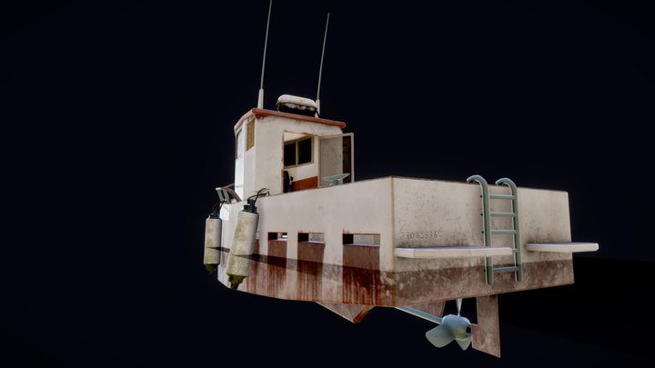 Fishing Boat 3D Model