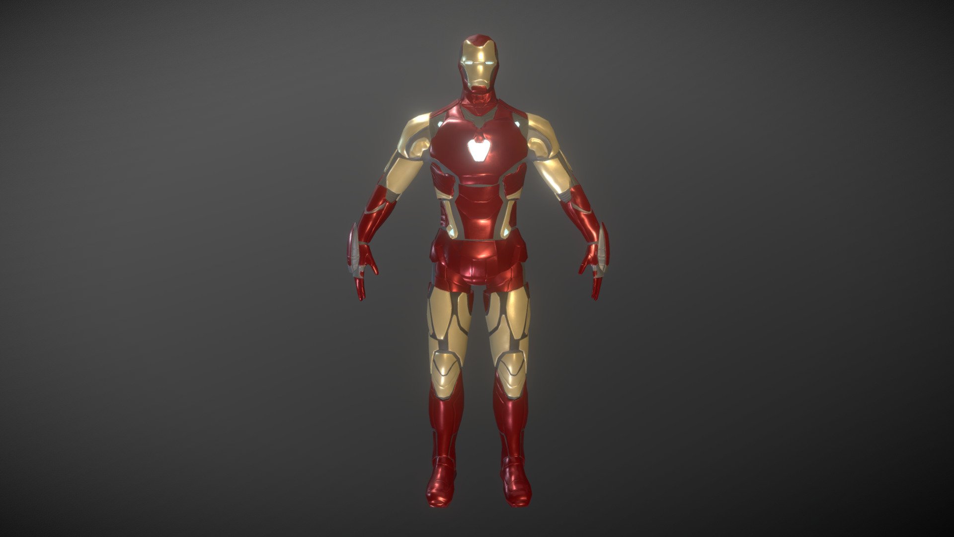 Iron Man Mark 85 A-pose - Download Free 