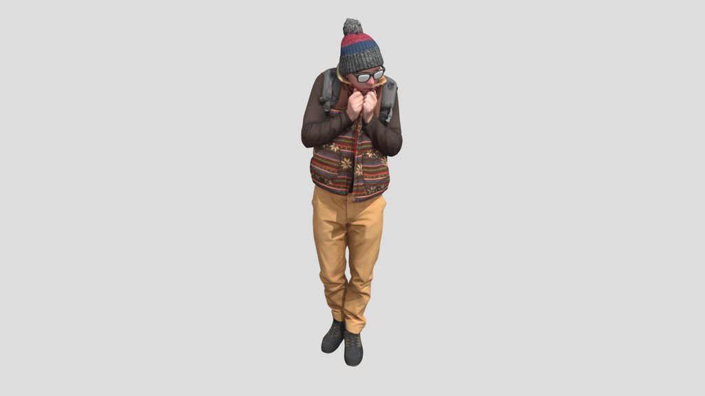 Frozen Guy In A Vest