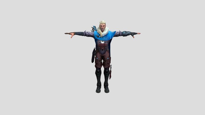 Sova (T-pose) – Kostenloses 3D-Modell STL