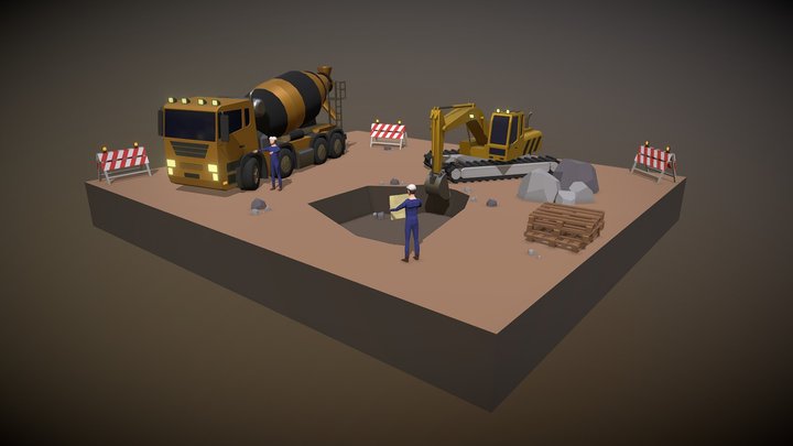 Construction Site 3D Model
