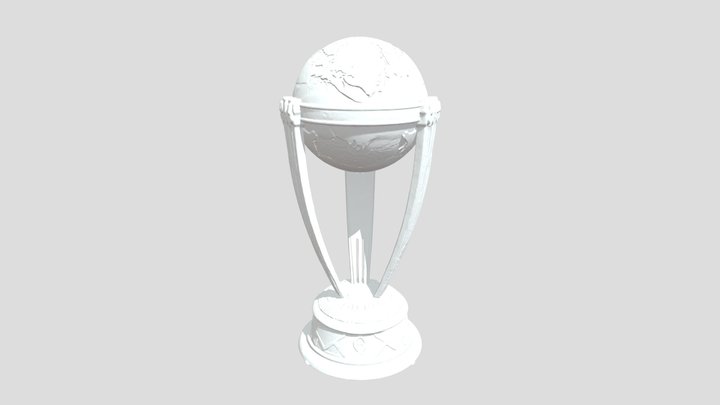 Cricket Glory Trophy 3D Model