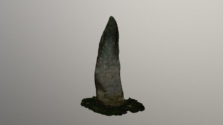 Clach Biorach Pictish Stone. 3D Model