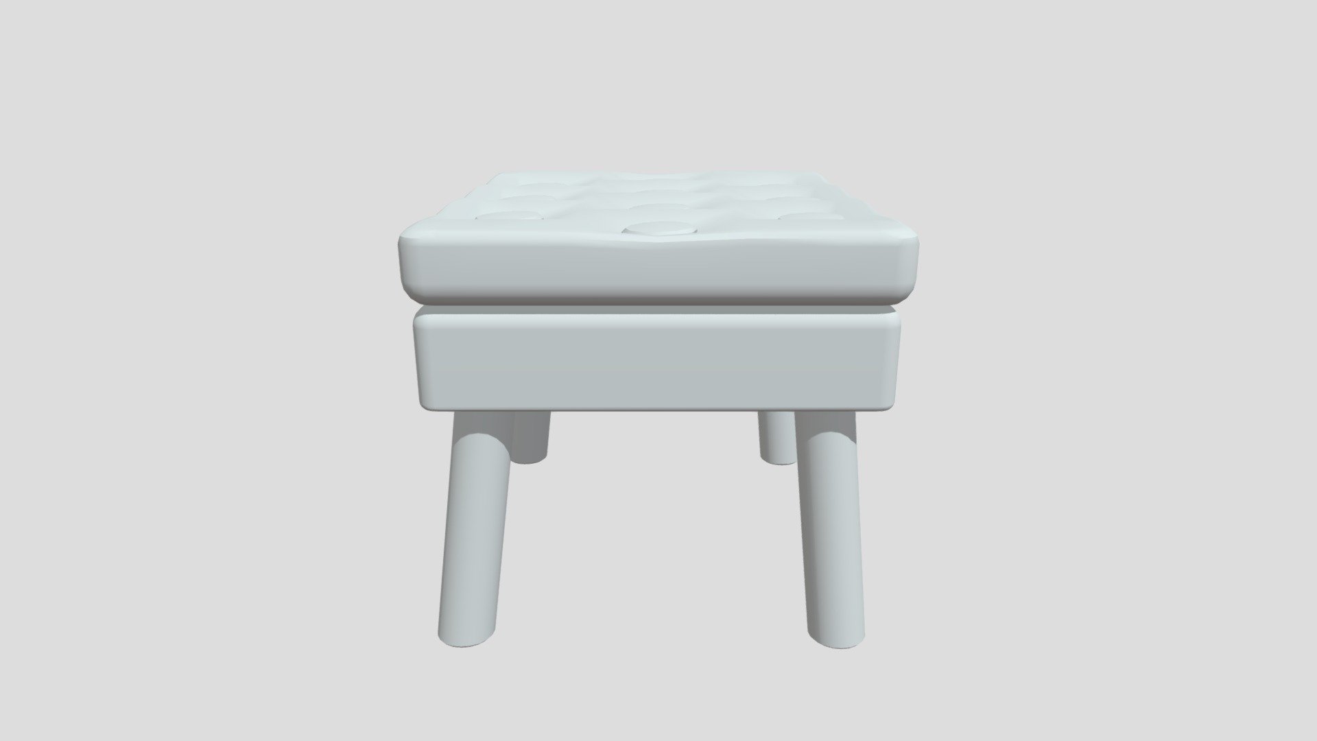 Lounge Chair Ottoman by Itself (retopology)