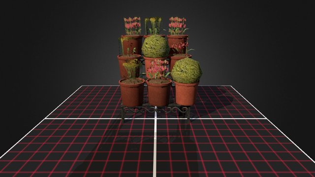 Prop Flower stand 3D Model