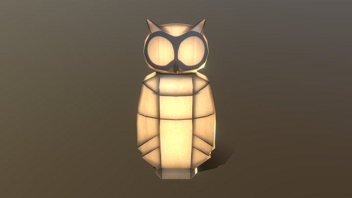 Owl Light Sculpture 3D Model