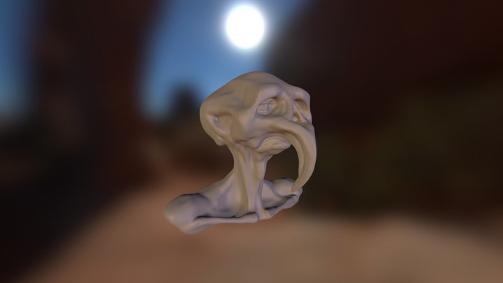 Sad Bird Man 3D Model