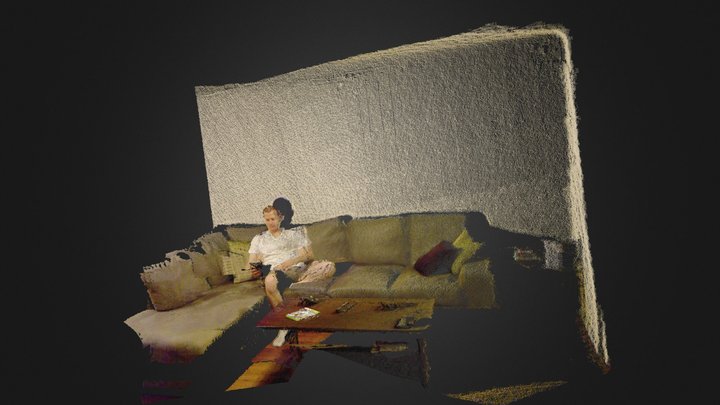 Reading At Night 3D Model