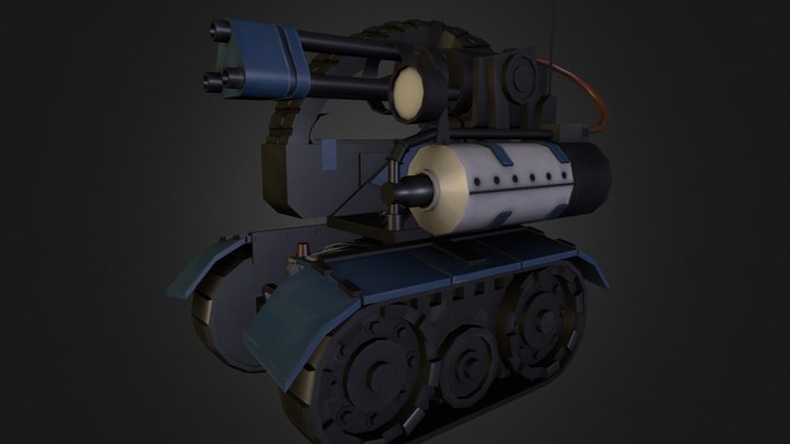 Mobile Sentry Gun Team Fortress 2 3D Model