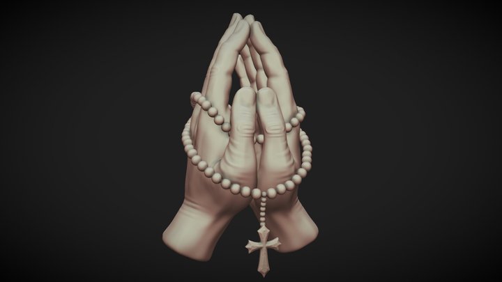 Praying hands 3D Model
