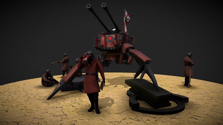 Sci-fi Artillery – Free 3D Model STL
