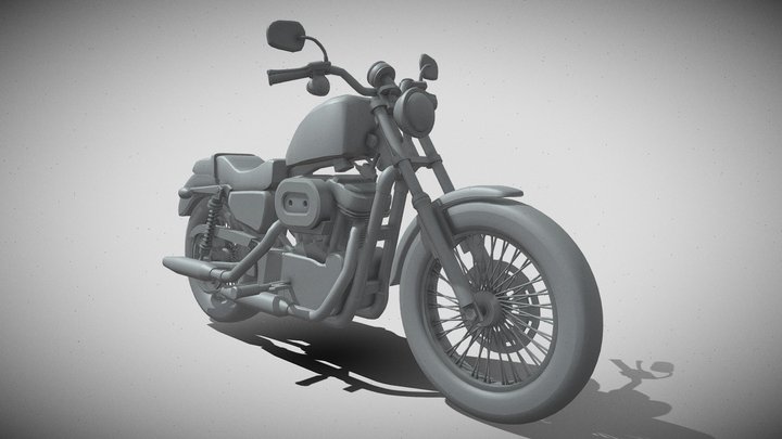 Harley Davidson Sportster 3D Model