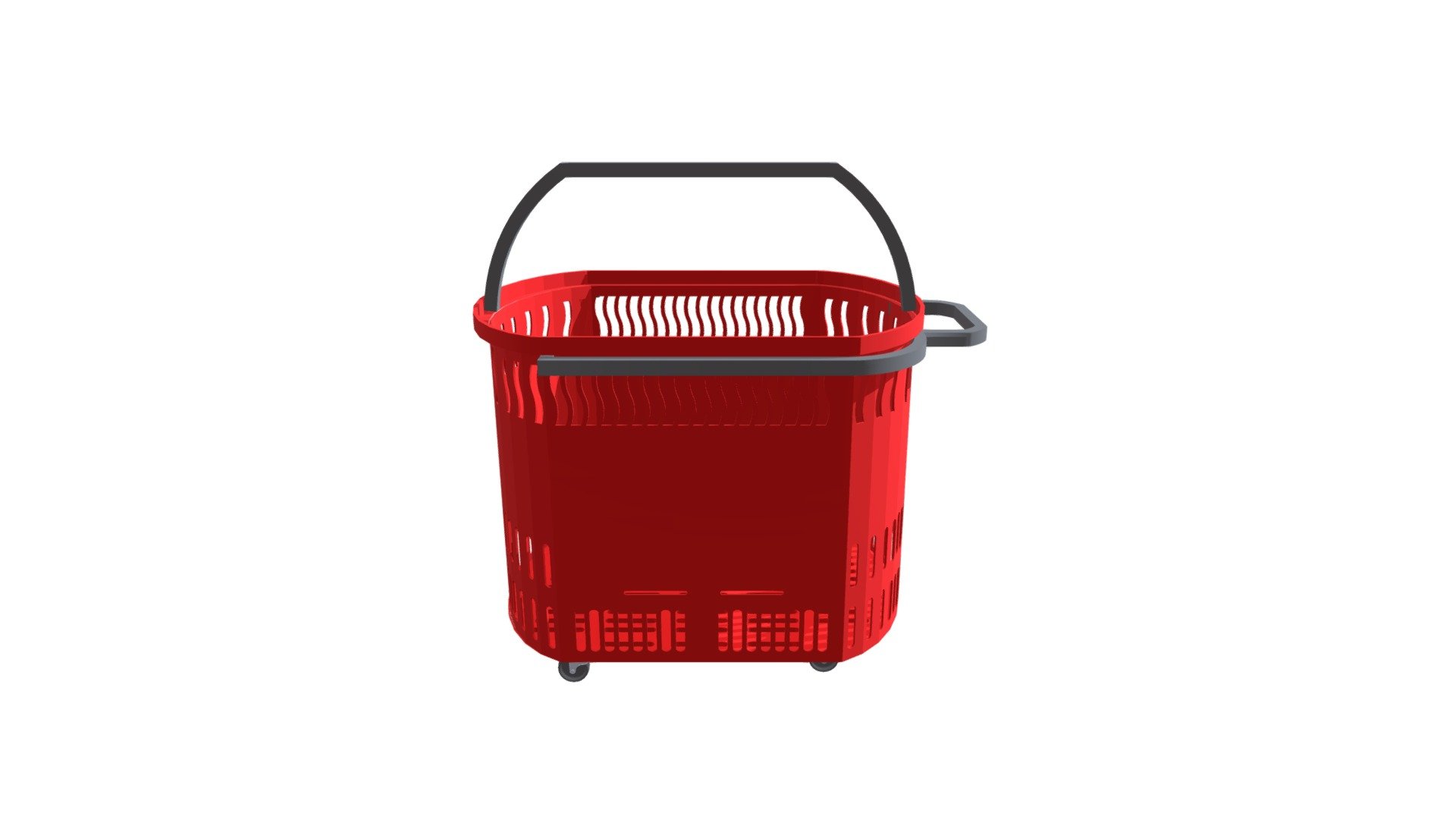 45L ROLLING SHOPPING BASKET