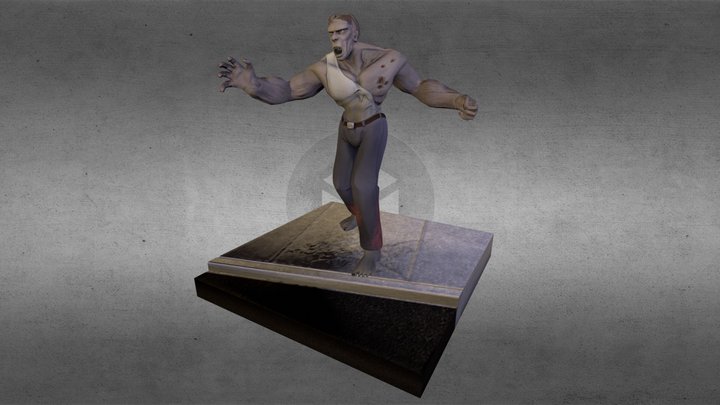Zombie Brute 3D Model