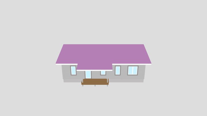одноэтажный дом 3D Model