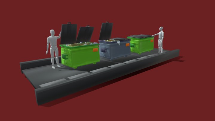 Dumpsters 3D Model