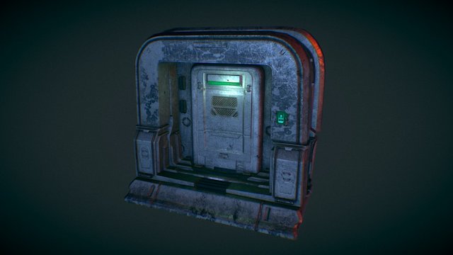 Sci fi Door 3D Model