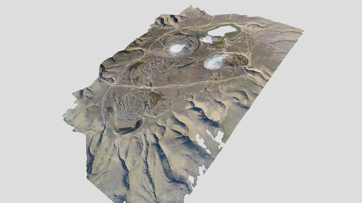 Mud volcano Mt. Karabetov, Taman Peninsula 3D Model