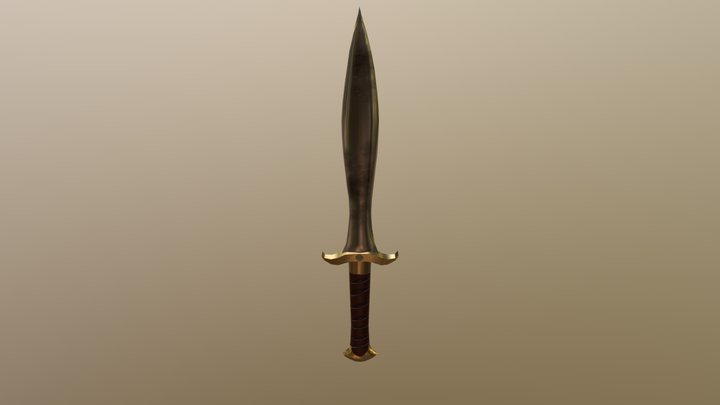 Sword (textured) 3D Model