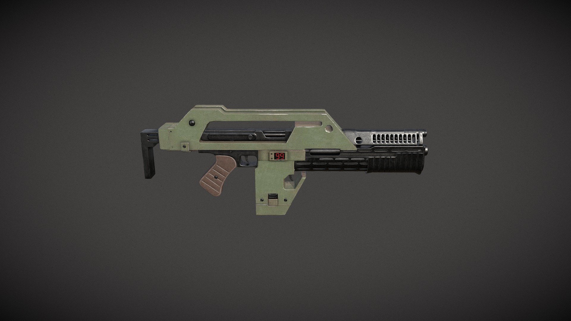 M41A Pulse Rifle - Buy Royalty Free 3D model by shaqayeq.cg [ea07c85 ...