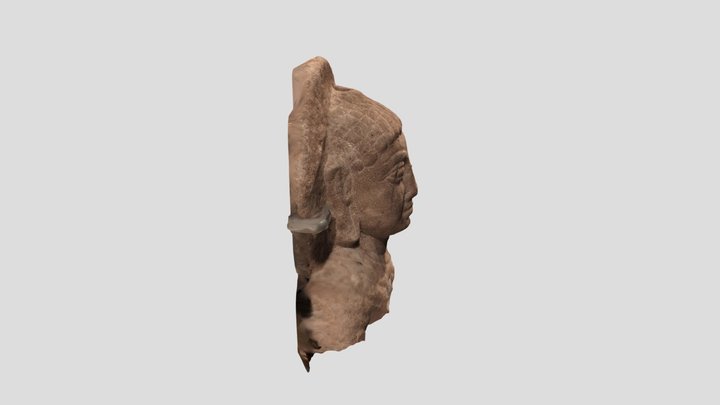 Head of Buddha Statue 3D Model