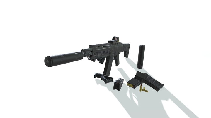 Adaptive combat rifle 3D Model
