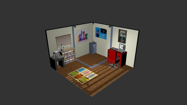 Digital Graphics Room 3D Model