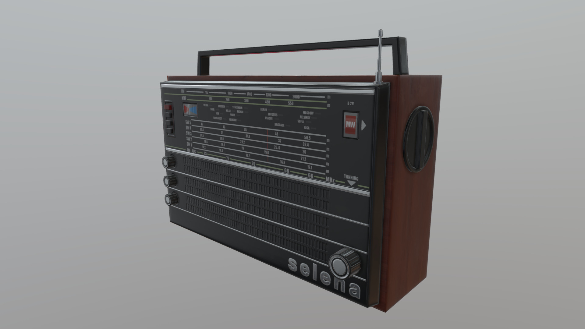 3D model Game Art: Sovietic Radio - This is a 3D model of the Game Art: Sovietic Radio. The 3D model is about graphical user interface.