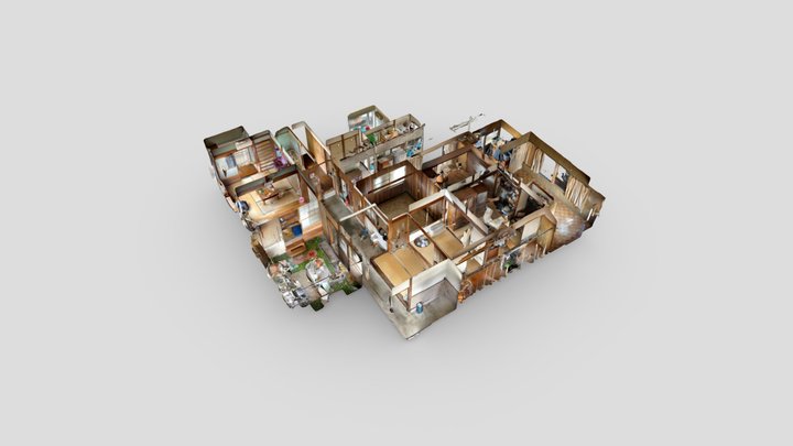 内観３D 3D Model