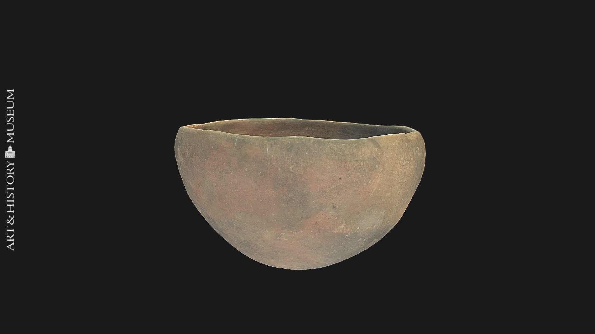 Bowl with conical base and receding rim