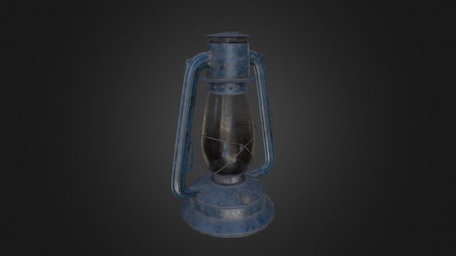 Traditional petrol lamp 3D Model