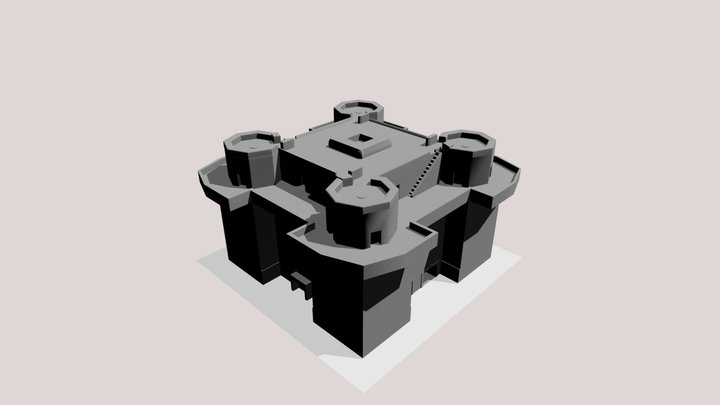 Flakturm Phase 1 3D Model