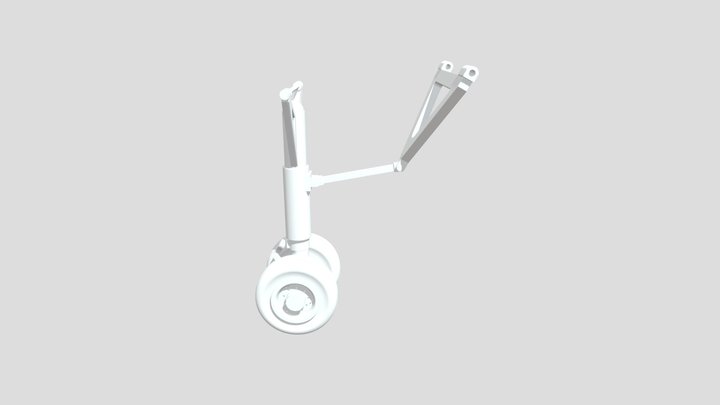 Assem nose gear 3D Model