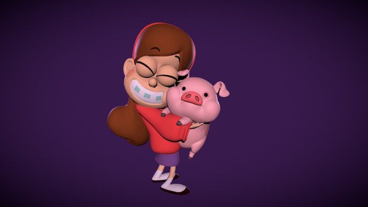 Mabel & Waddles 3D Model