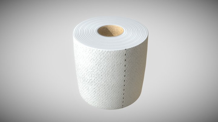 Toilet Paper roll 3D Model