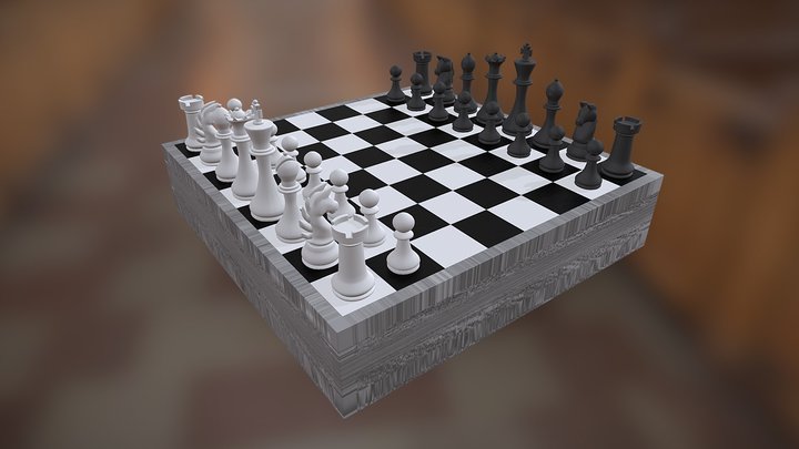 Chess set 3D Model
