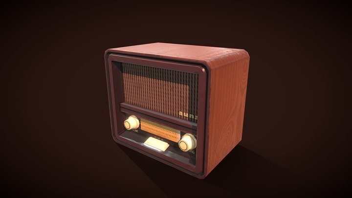 [Student Work] Vintage radio 3D Model