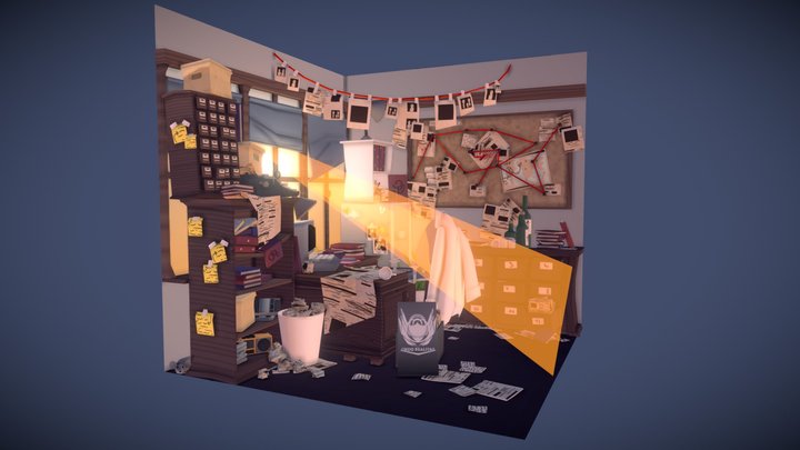 DAE Crib - Detective Office 3D Model