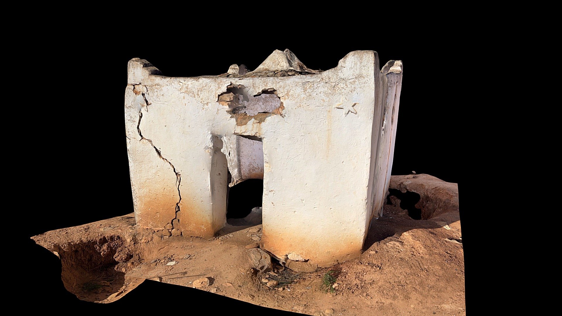 Marabout route RN23 entre El Gara et Benslimane — Sketchfab embed 3D viewer