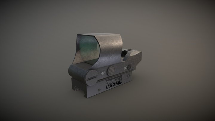 Red dot sight 3D Model