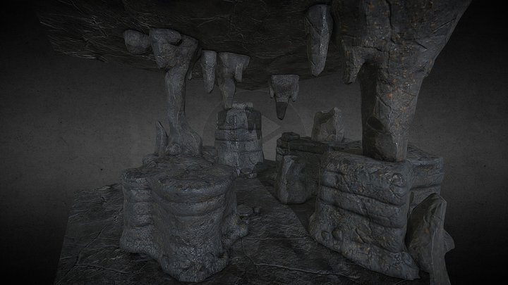 cave rocks – Gratis 3D-model STL