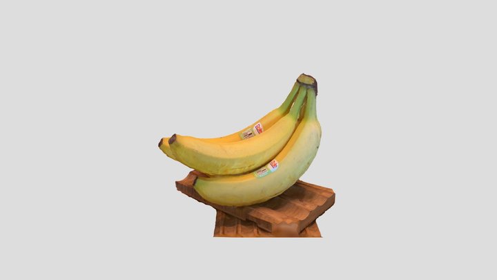 Bananas on a Stand 3D Model