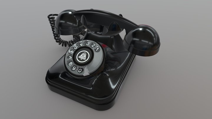 Vintage Phone 3D Model
