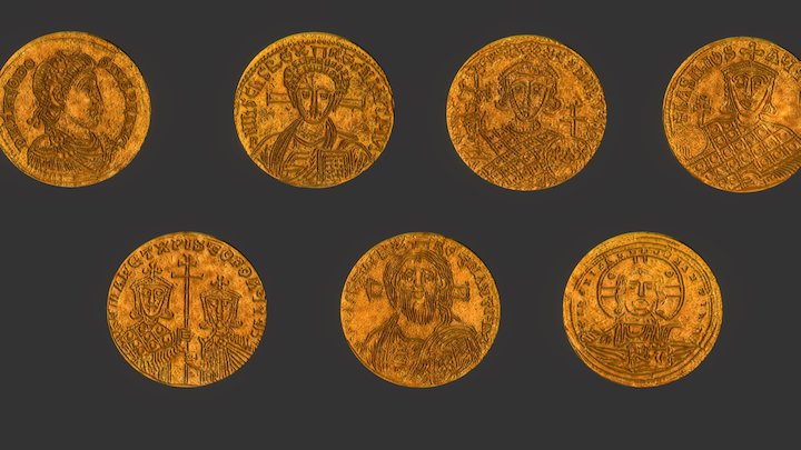 Byzantine Coins 3D Model