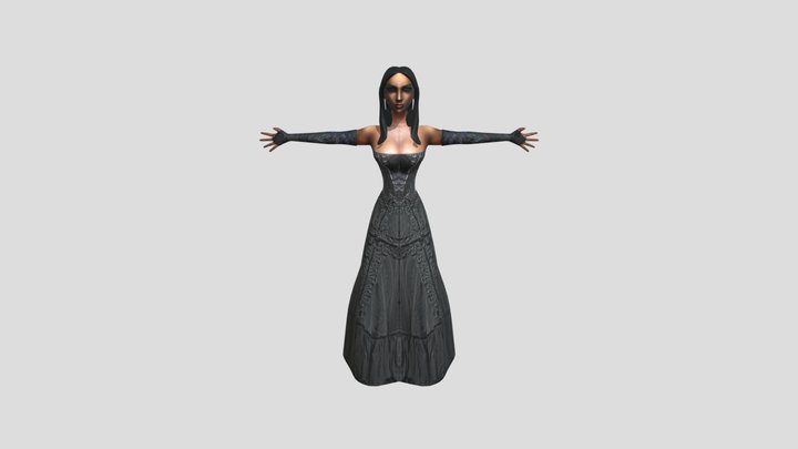 Greta the witch 3D Model