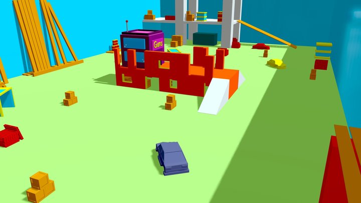 toilate monster envirment 3D Model
