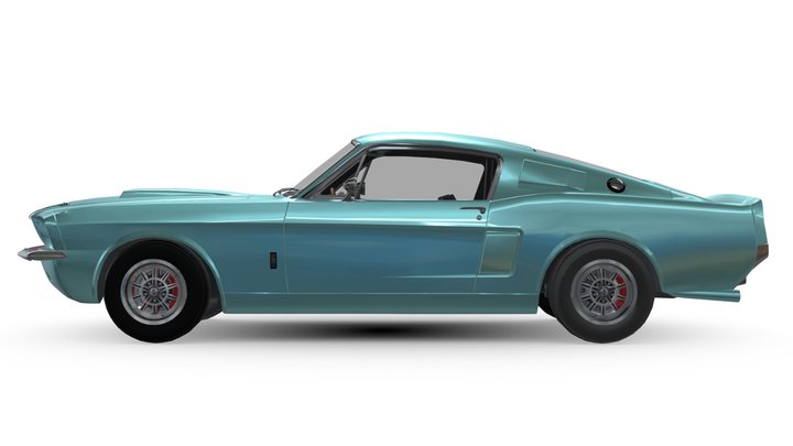 Ford Mustang GT500 1967 3D Model