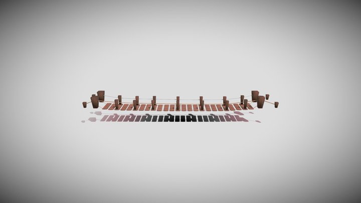 Bridge low poly 3D Model