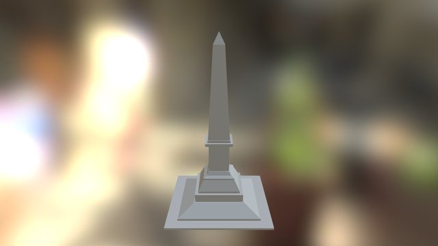 Obelisco Praça sete 3D Model