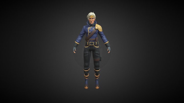 3D Armed Guard - Ciel 3D Model